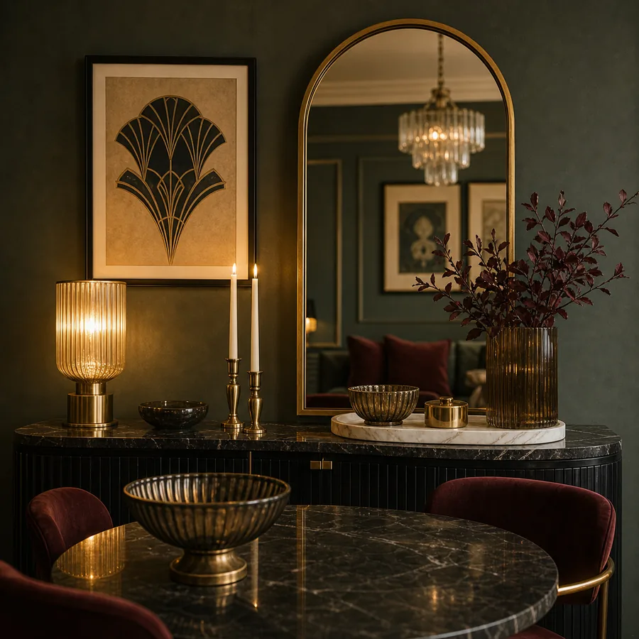 Art Deco Inspired Decor room example