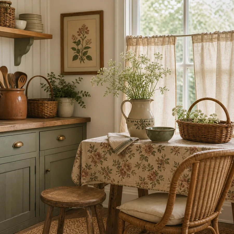 Cottage Vintage Decor room example