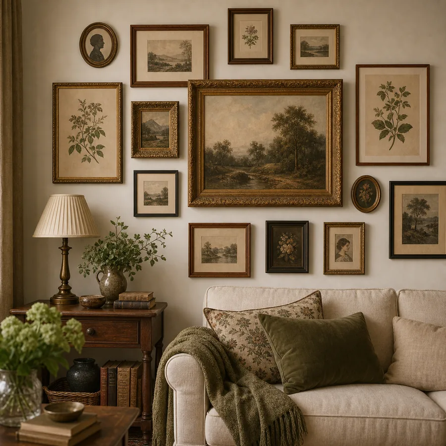 Vintage Gallery Wall room example
