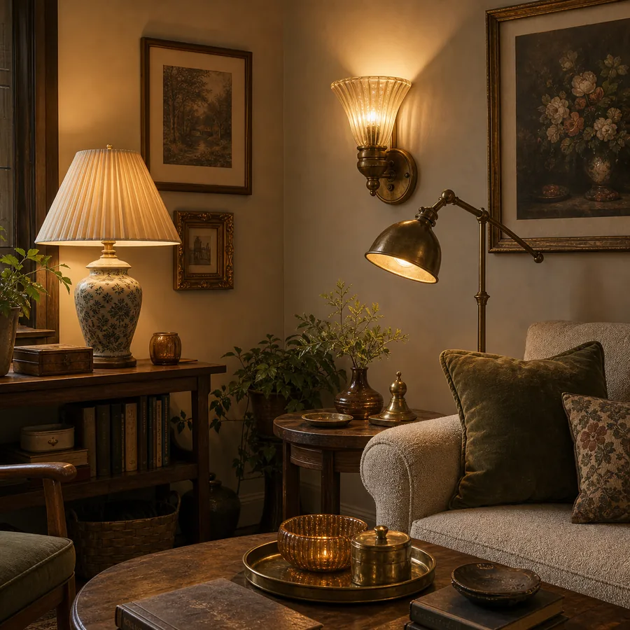 Vintage Lighting room example